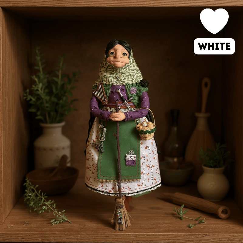 BlessWitch™ Handmade Kitchen Witch Doll